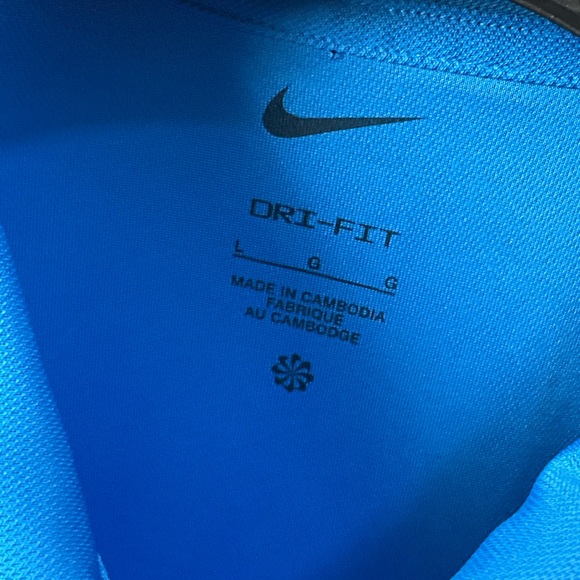 Nike Women's Blue Sleeveless Tank Top Collared Golf Shirt Dri Fit L-Transparent - Picture 13 of 13